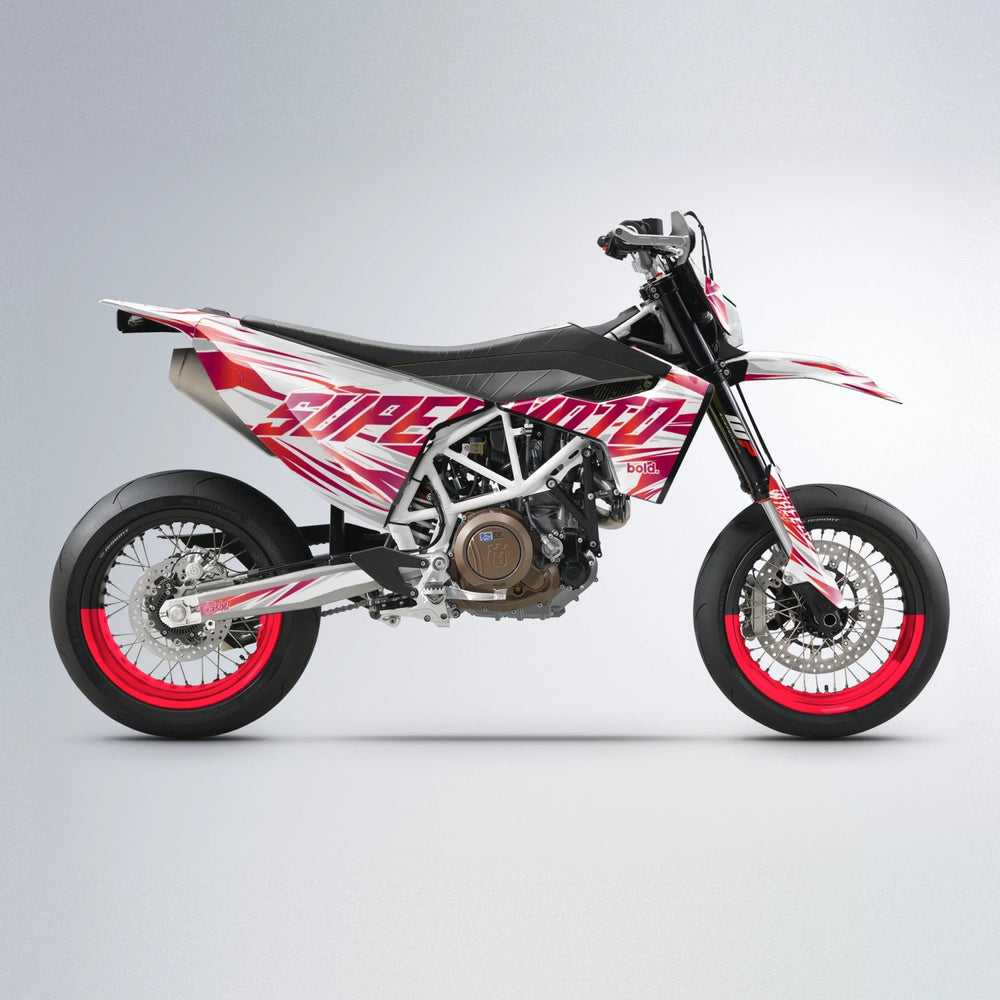 GEBEL V4 Husqvarna 701 supermoto graphics kit in Red