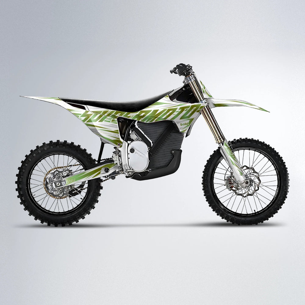 GEBEL V4 Stark Varg MX motocross graphics kit in Olive