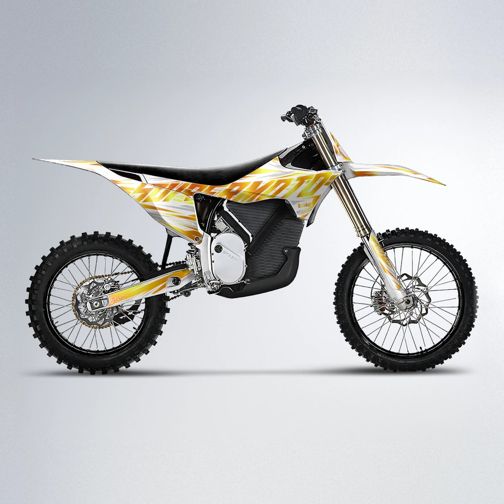 GEBEL V4 Stark Varg MX motocross graphics kit in Orange & Yellow