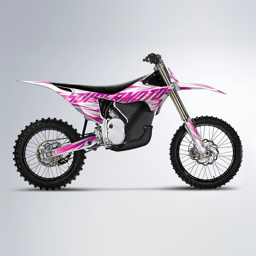 GEBEL V4 Stark Varg MX motocross graphics kit in Pink
