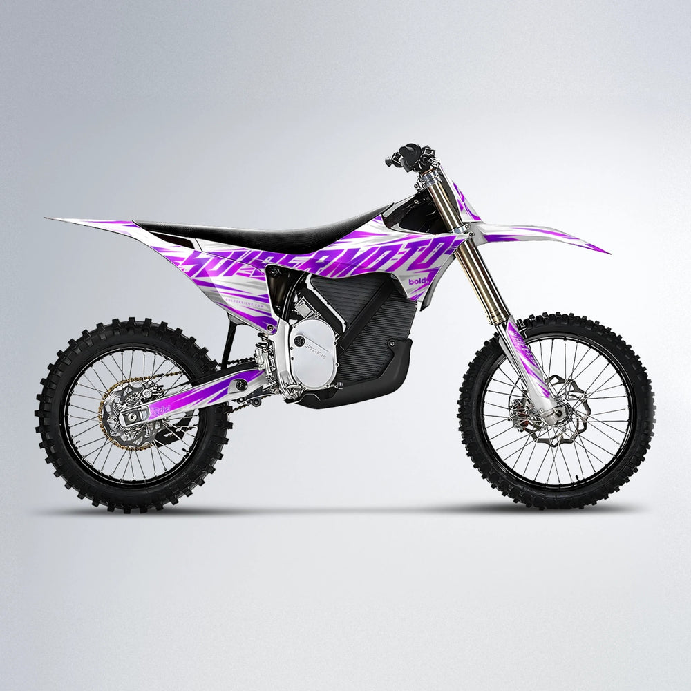 GEBEL V4 Stark Varg MX motocross graphics kit in Purple