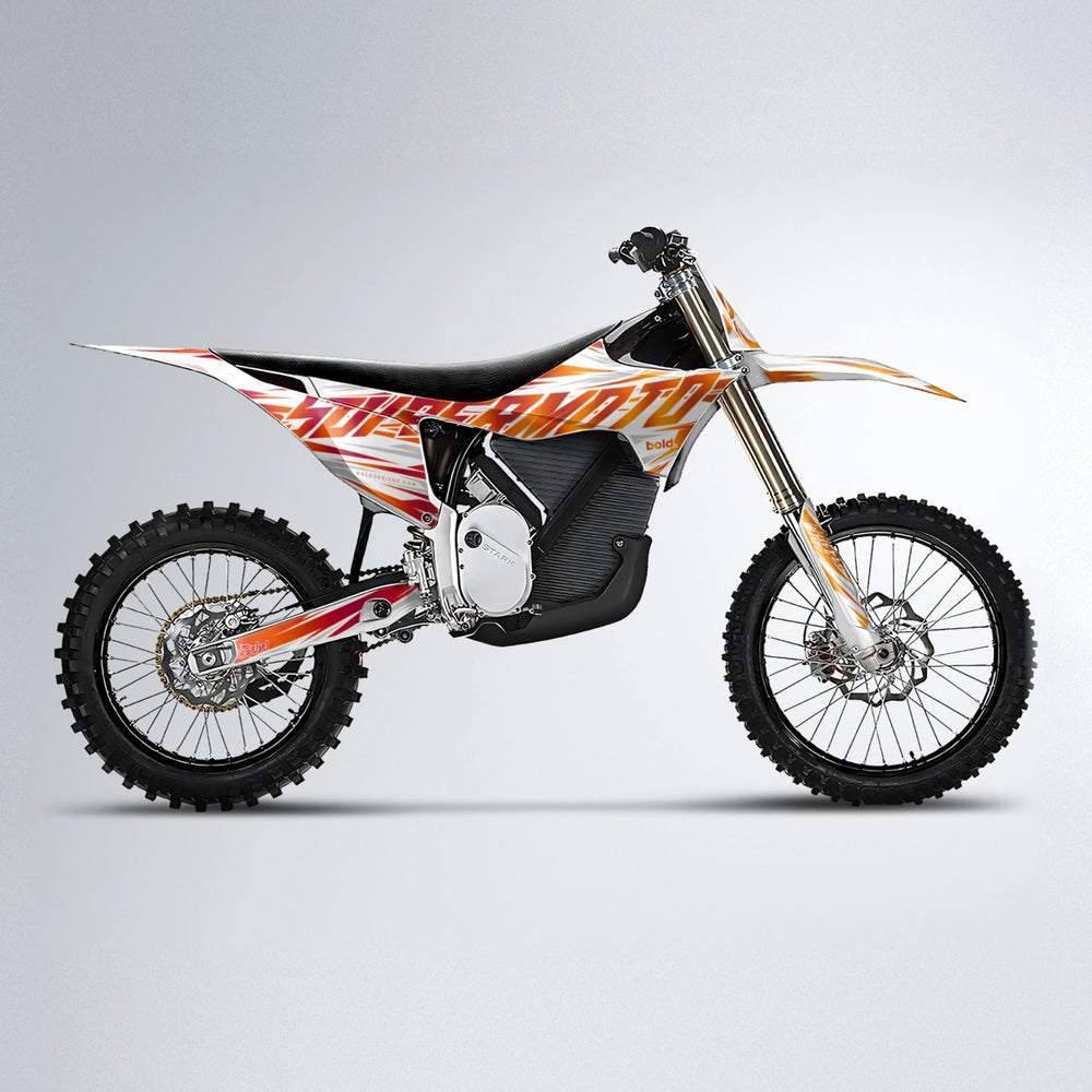 GEBEL V4 Stark Varg MX motocross graphics kit in Red & Orange