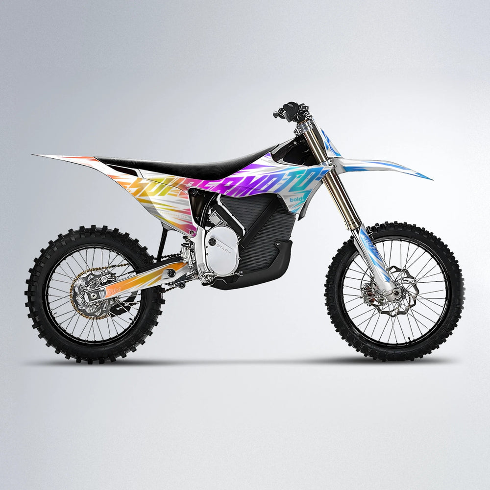 GEBEL V4 Stark Varg MX motocross graphics kit in Sunset Fade