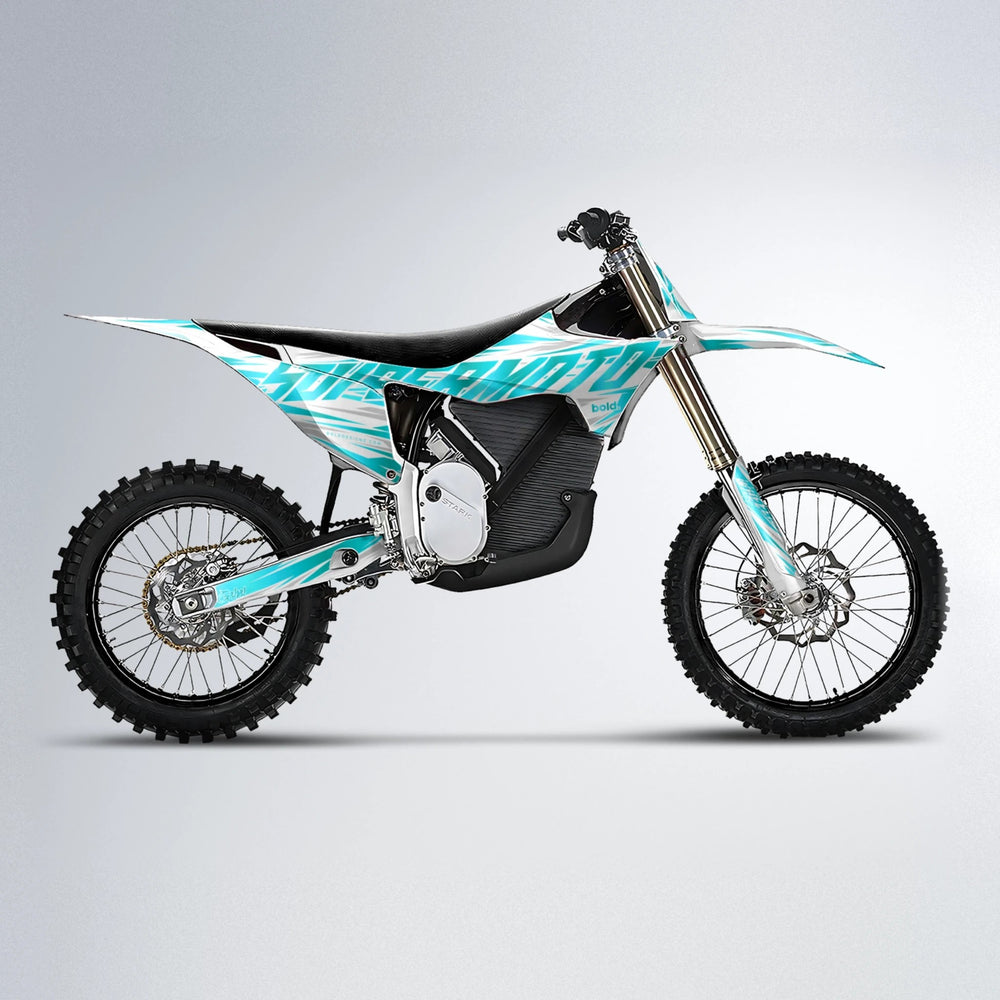 GEBEL V4 Stark Varg MX motocross graphics kit in Teal