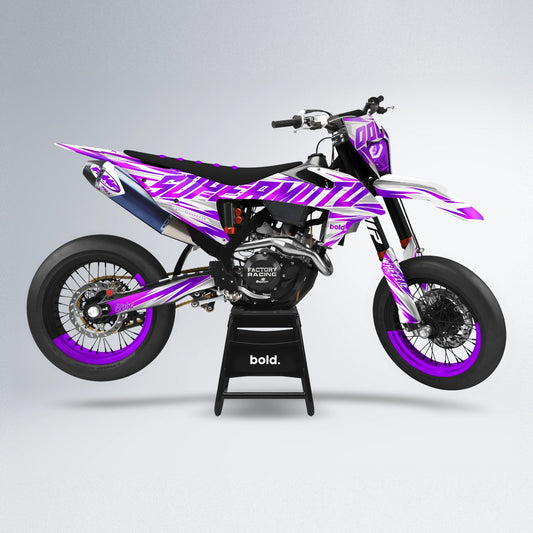 GEBEL V4 supermoto graphics kit in Pink