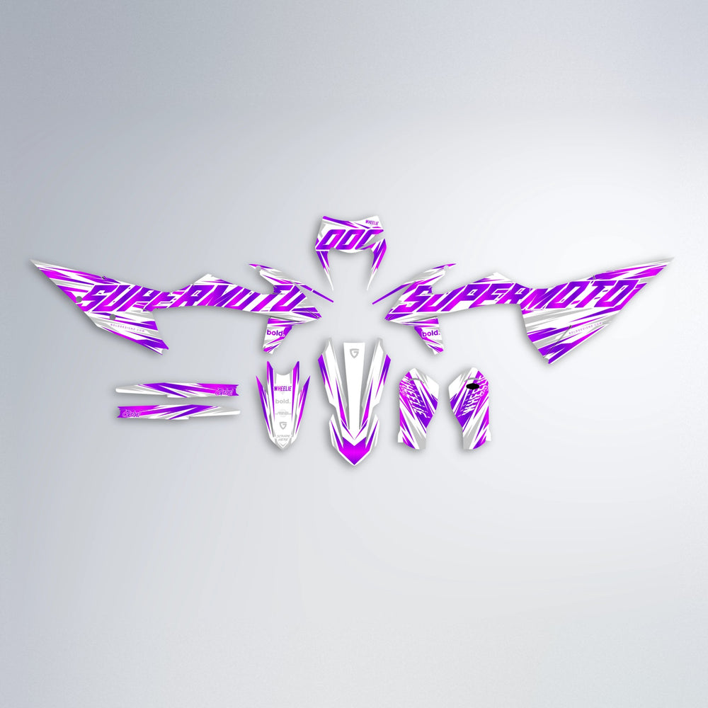 GEBEL V4 graphics kit parts layout in Pink