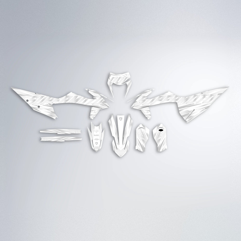 GEBEL V4 graphics kit parts layout in White