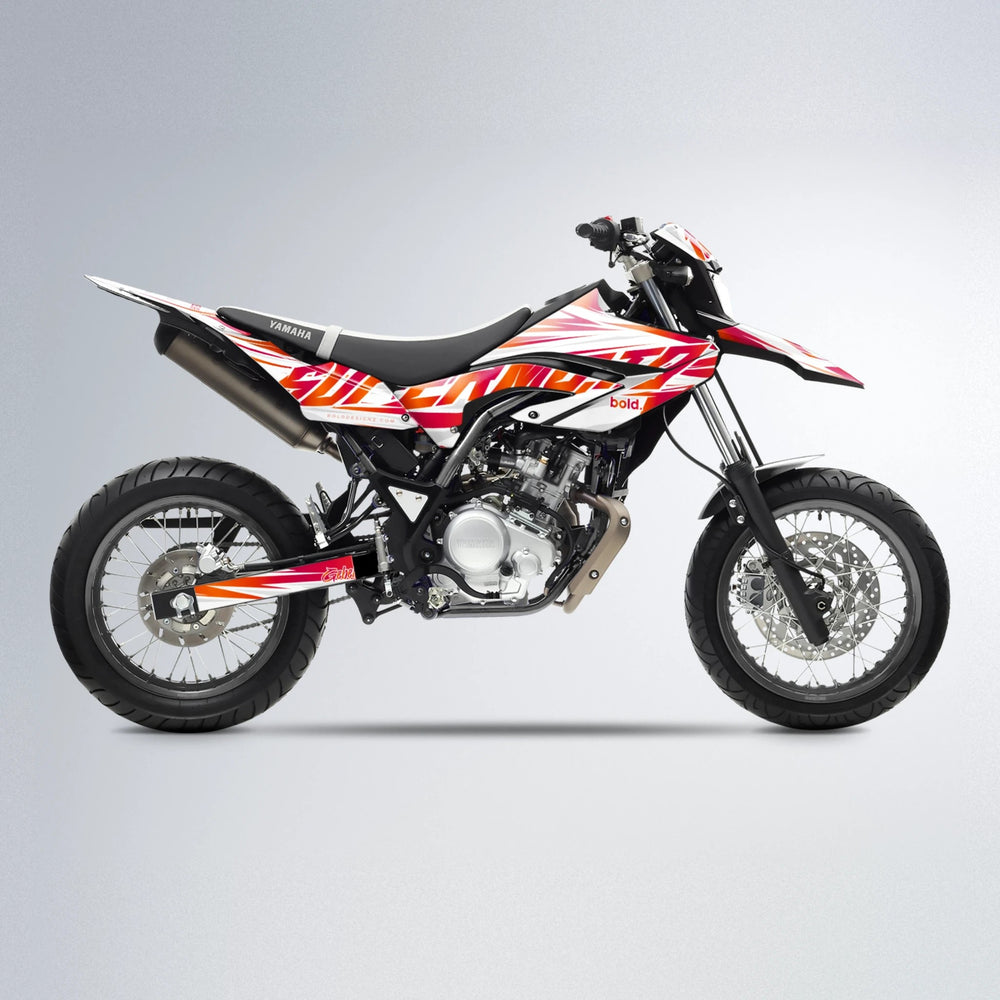 GEBEL V4 Yamaha WR 125X supermoto graphics kit in Red