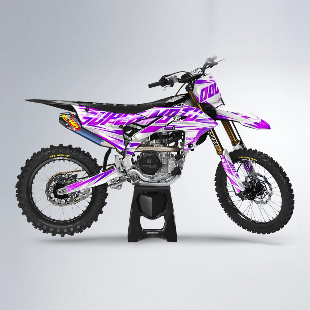 GEBEL V4 Yamaha YZF MX motocross graphics kit in Custom Colour