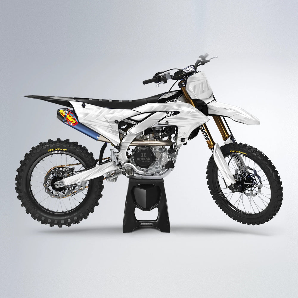 GEBEL V4 Yamaha YZF MX motocross graphics kit in White
