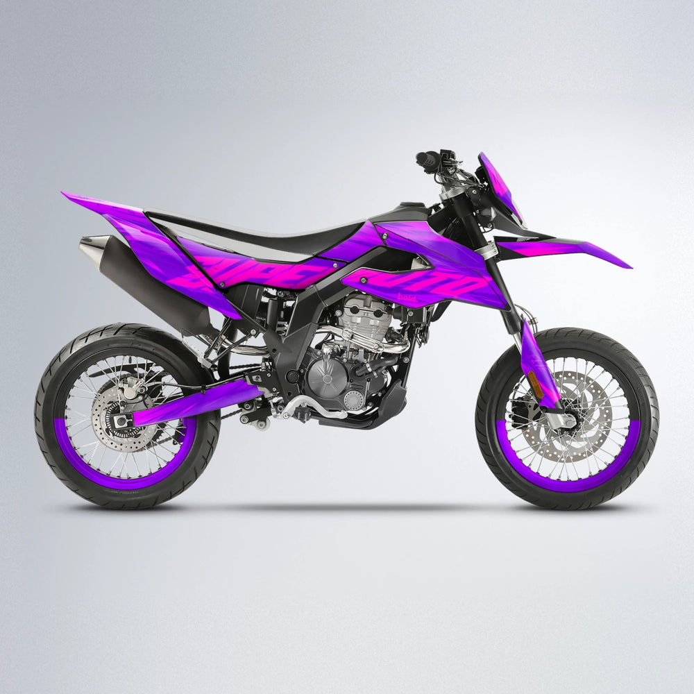 GEBEL V5 Aprilia SX 125 supermoto graphics kit in Custom Colour