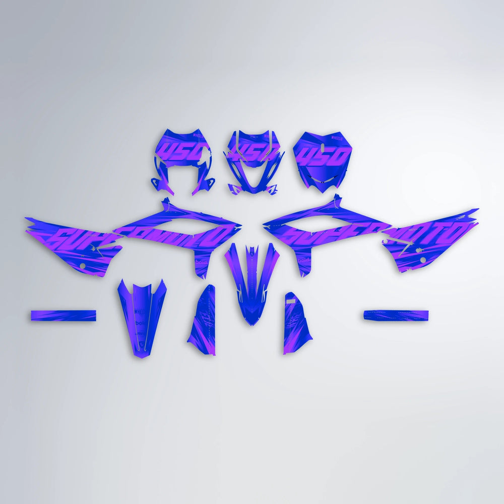 GEBEL V5 Beta graphics kit parts layout in Blue
