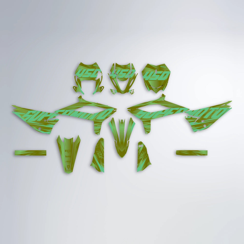 GEBEL V5 Beta graphics kit parts layout in Olive