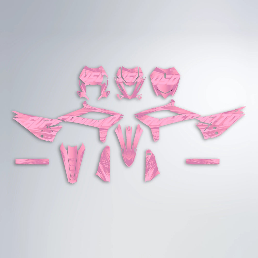 GEBEL V5 Beta graphics kit parts layout in Sakura Pink