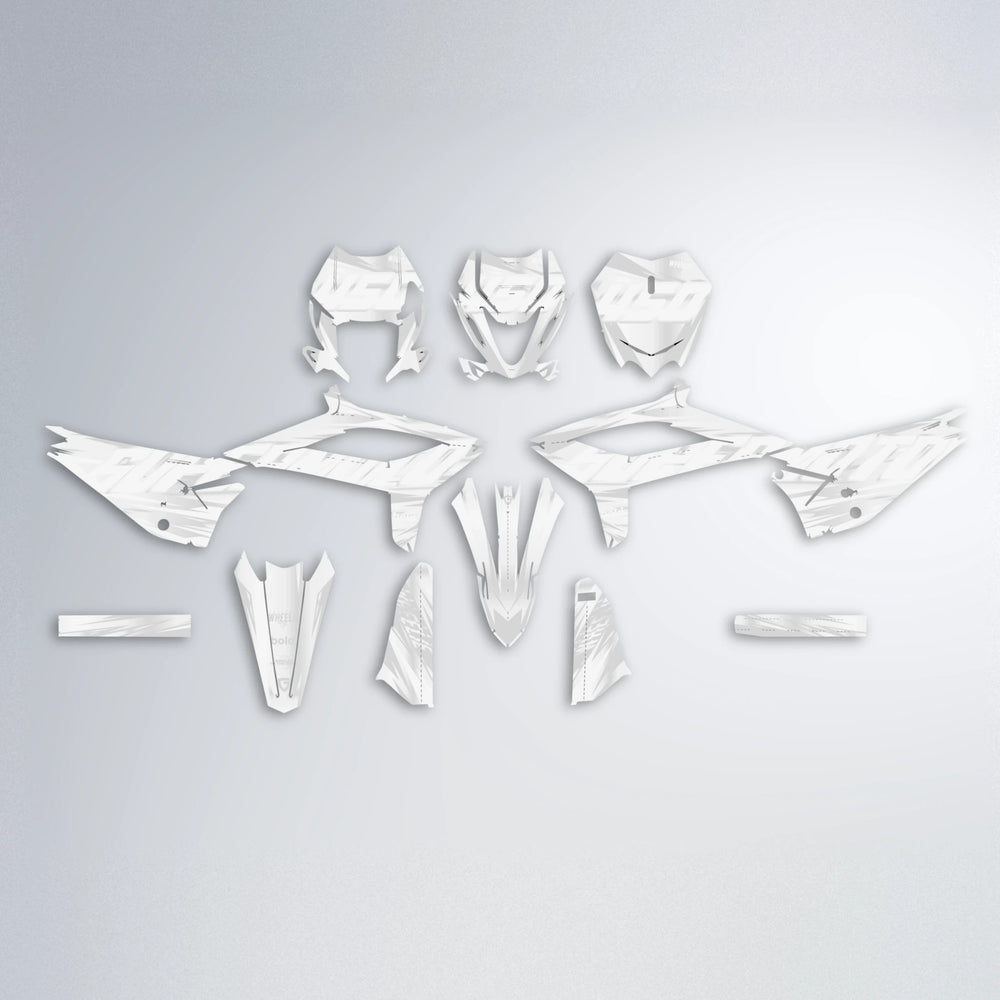 GEBEL V5 Beta graphics kit parts layout in White