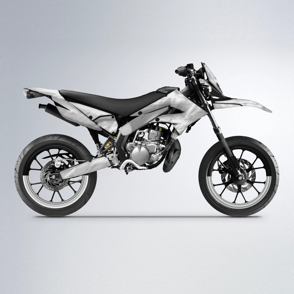 GEBEL V5 Derbi Senda supermoto graphics kit in White