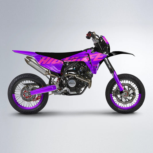 GEBEL V5 Fantic supermoto graphics kit in Purple