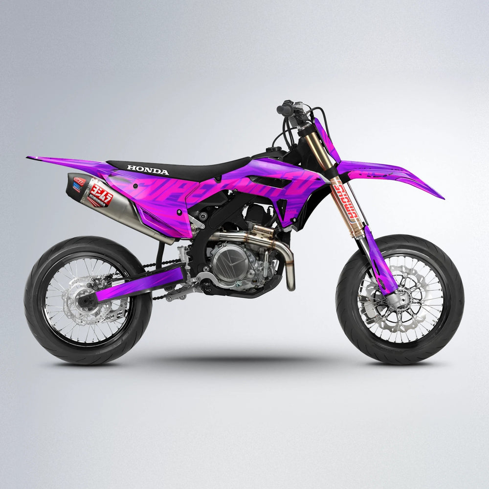 GEBEL V5 Honda supermoto graphics kit in Custom Colour