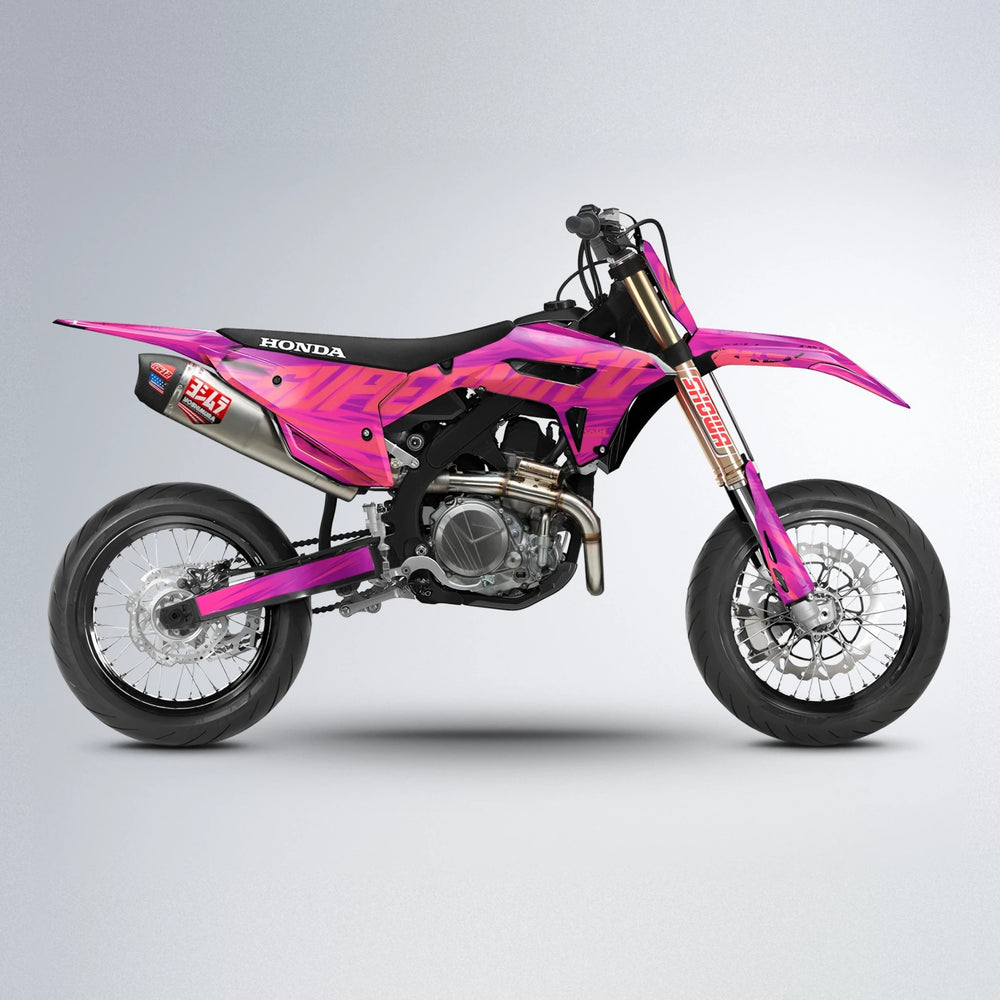GEBEL V5 Honda supermoto graphics kit in Pink