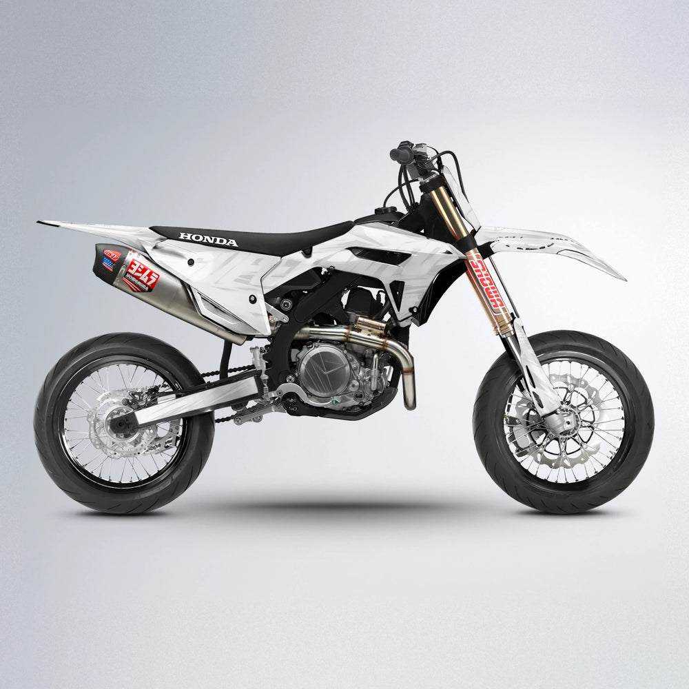 GEBEL V5 Honda supermoto graphics kit in White