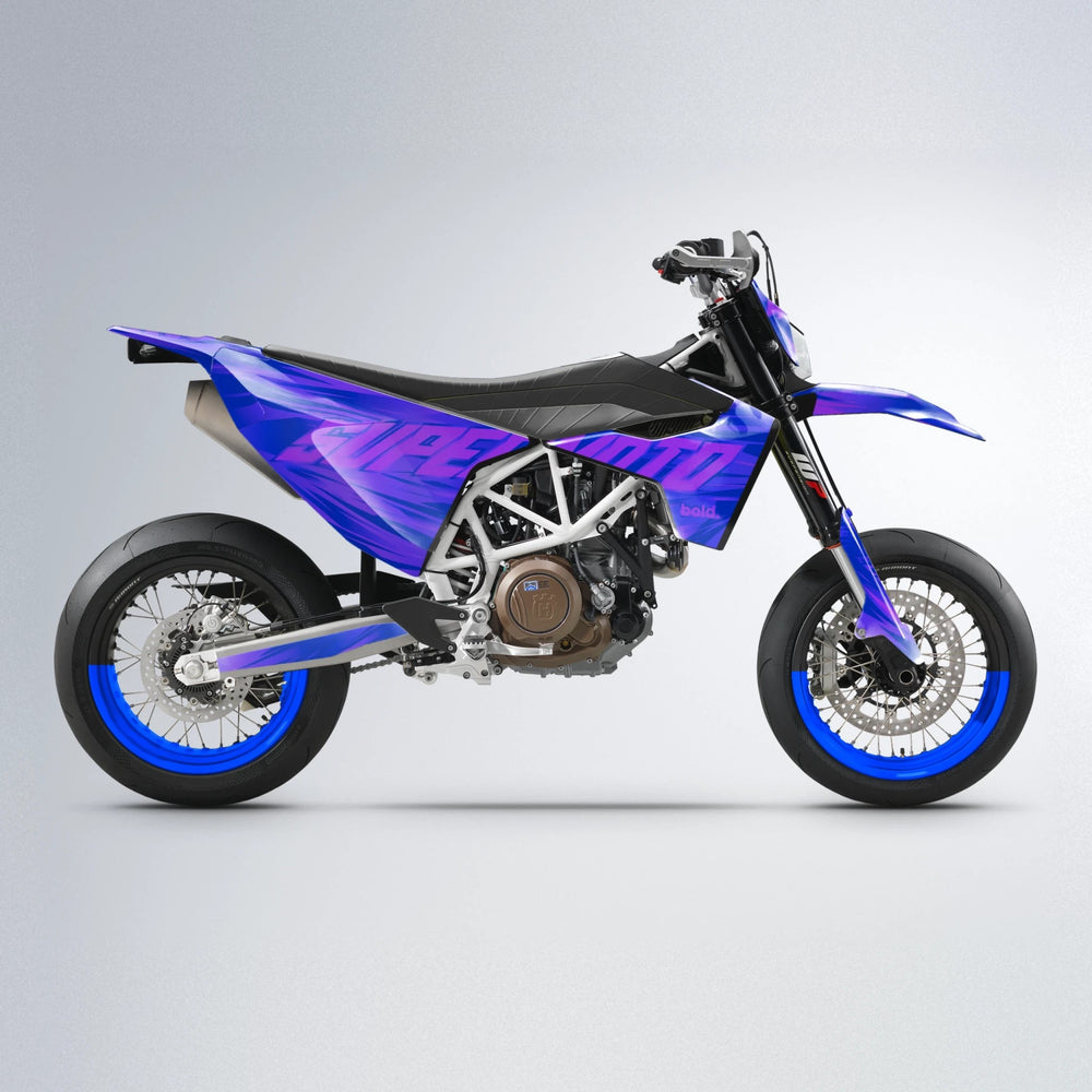 GEBEL V5 Husqvarna 701 supermoto graphics kit in Blue