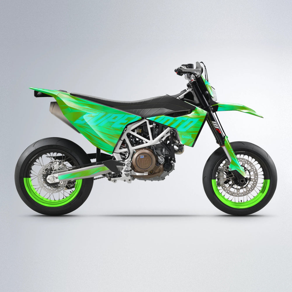GEBEL V5 Husqvarna 701 supermoto graphics kit in Green