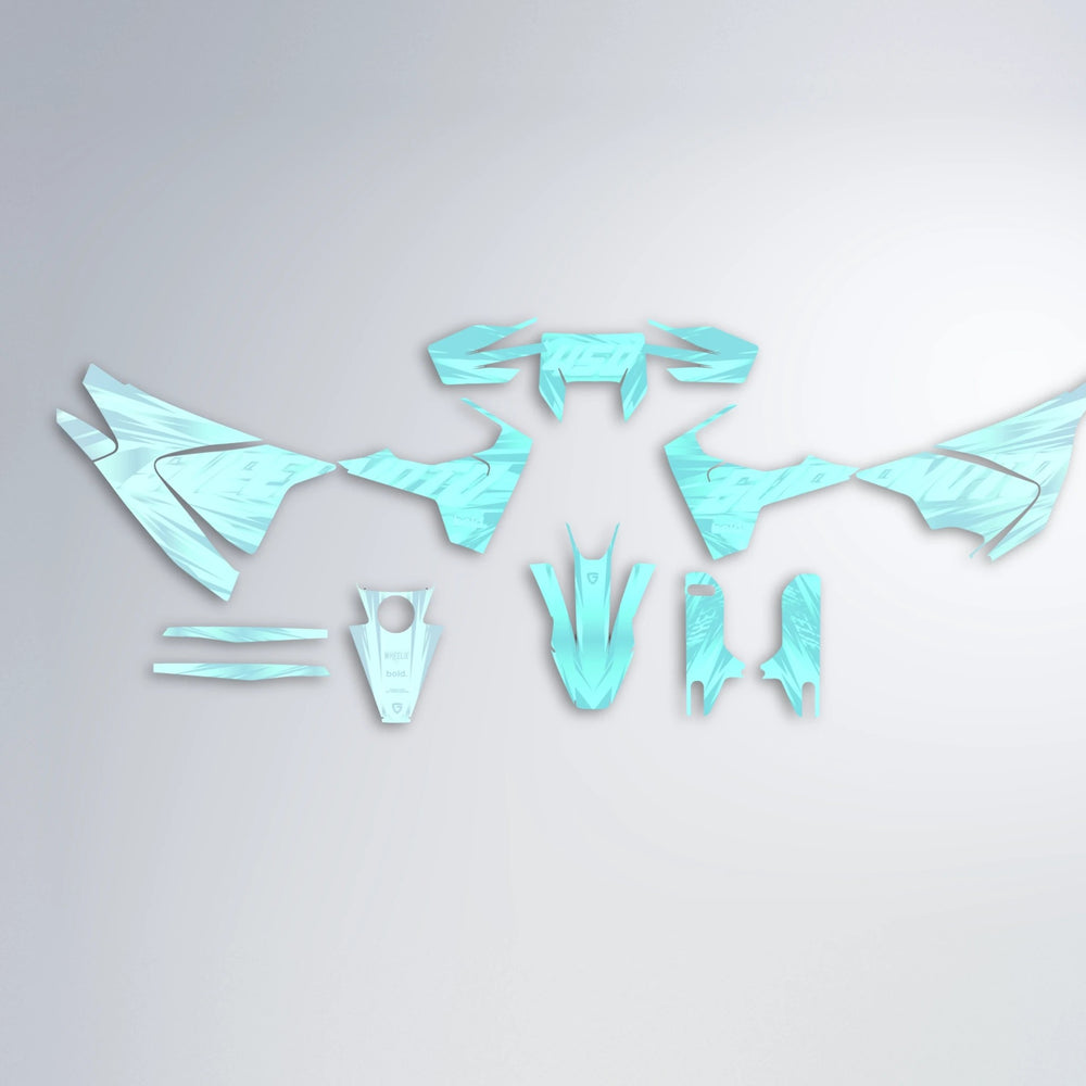GEBEL V5 Husqvarna 701 graphics kit parts layout in Mint