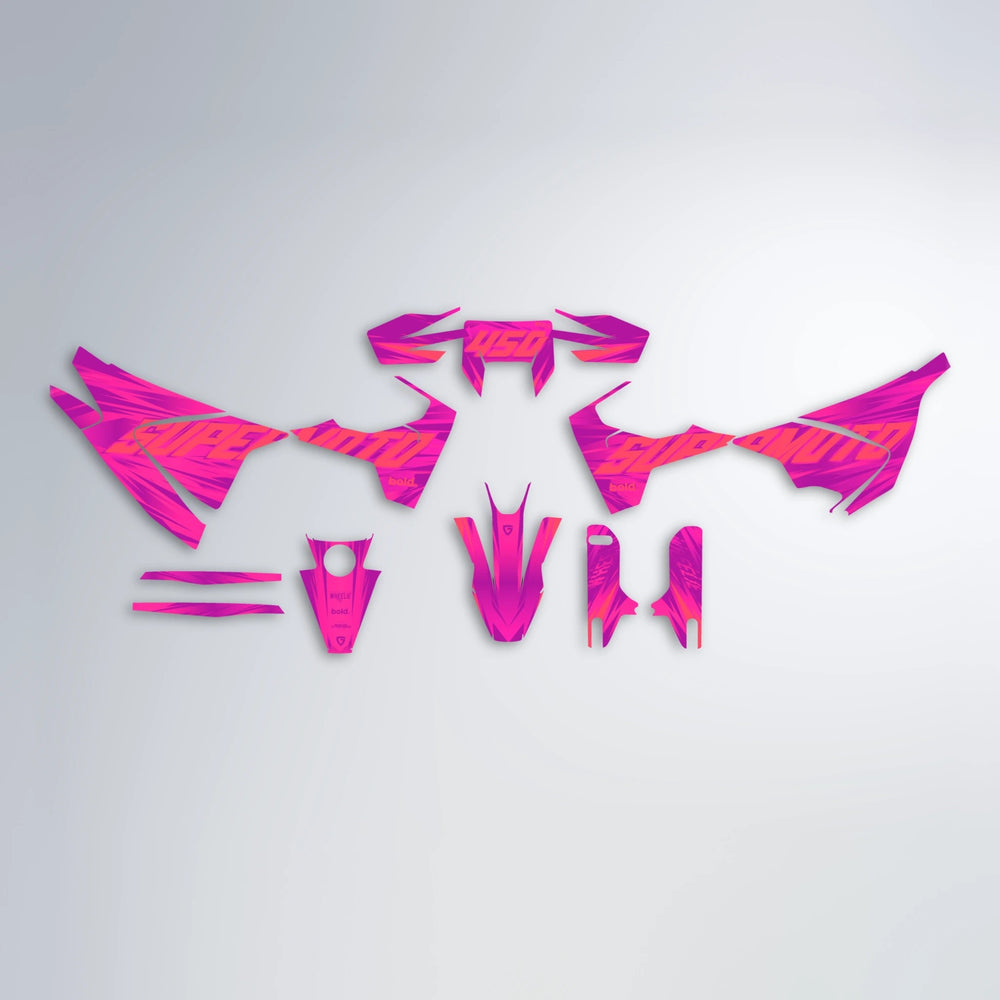 GEBEL V5 Husqvarna 701 graphics kit parts layout in Pink