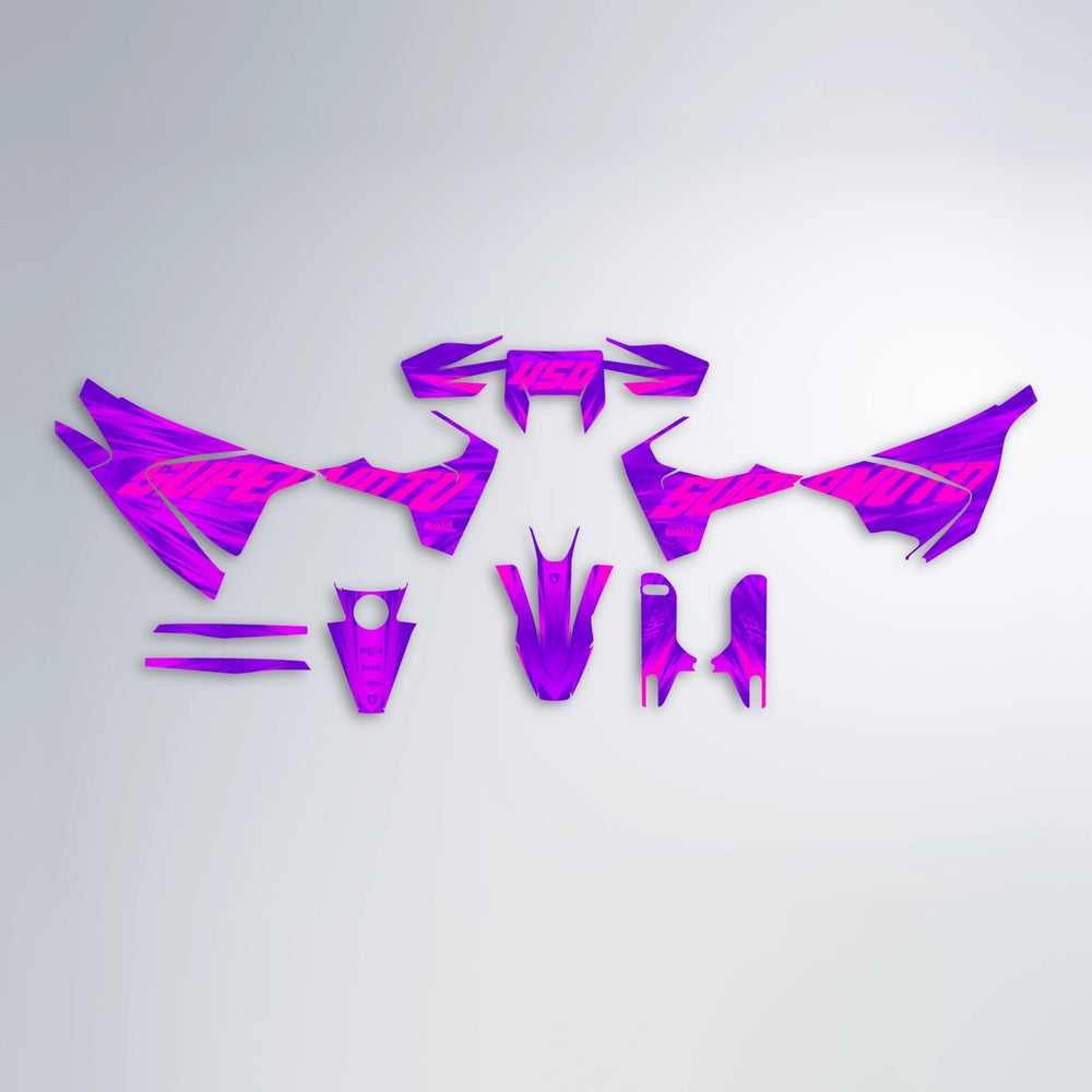 GEBEL V5 Husqvarna 701 graphics kit parts layout in Purple