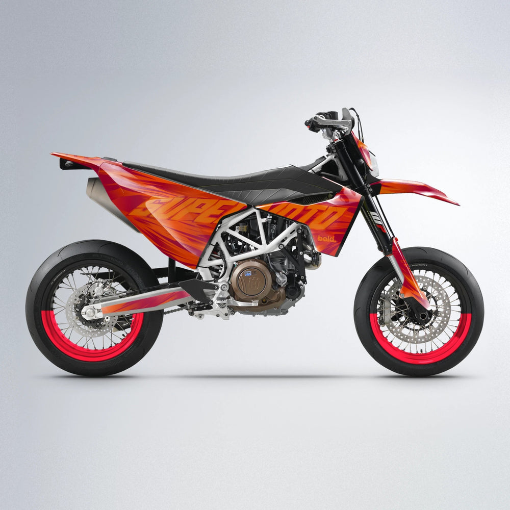 GEBEL V5 Husqvarna 701 supermoto graphics kit in Red