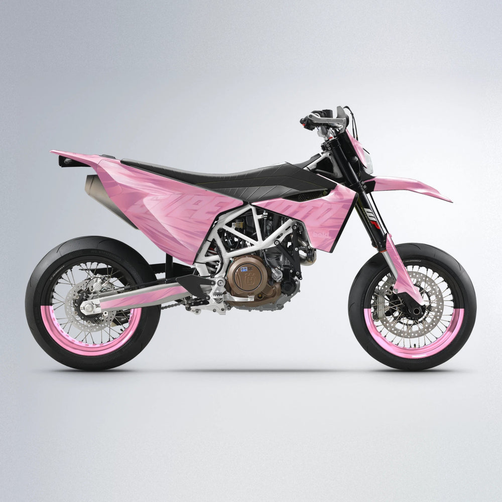 GEBEL V5 Husqvarna 701 supermoto graphics kit in Sakura Pink