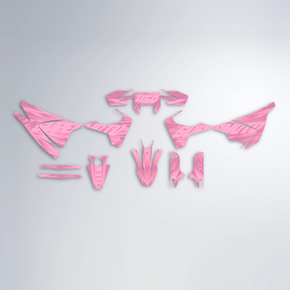 GEBEL V5 Husqvarna 701 graphics kit parts layout in Sakura Pink