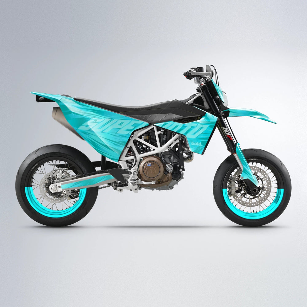 GEBEL V5 Husqvarna 701 supermoto graphics kit in Teal