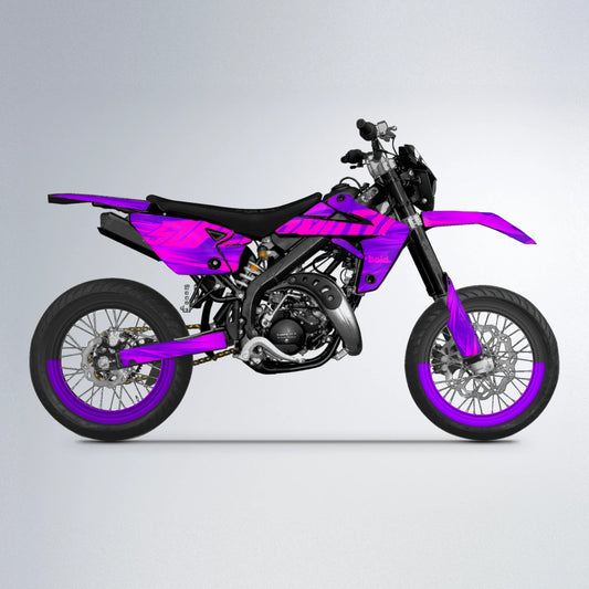 GEBEL V5 Rieju MRT supermoto graphics kit in Purple