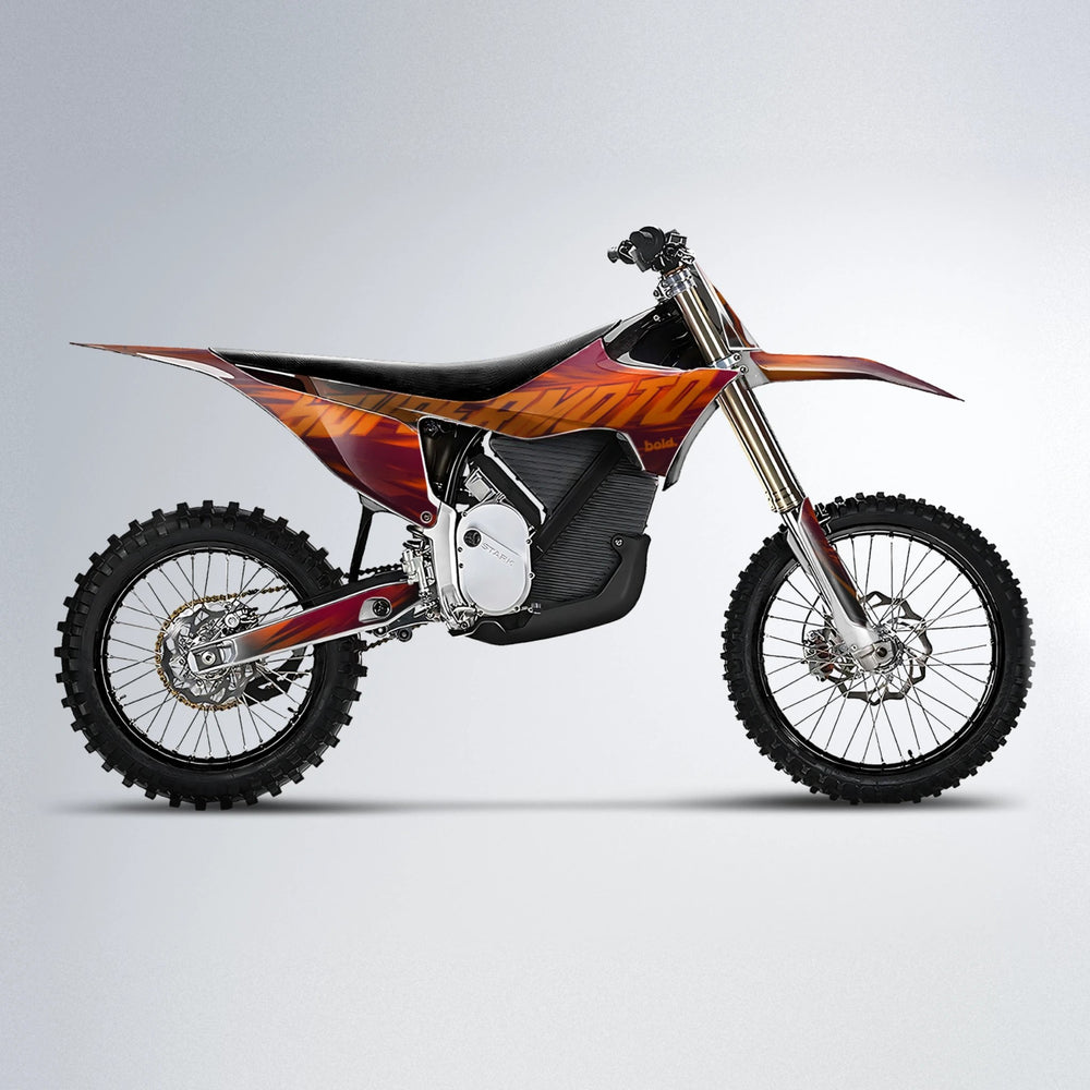 GEBEL V5 Stark Varg MX motocross graphics kit in Black & Red