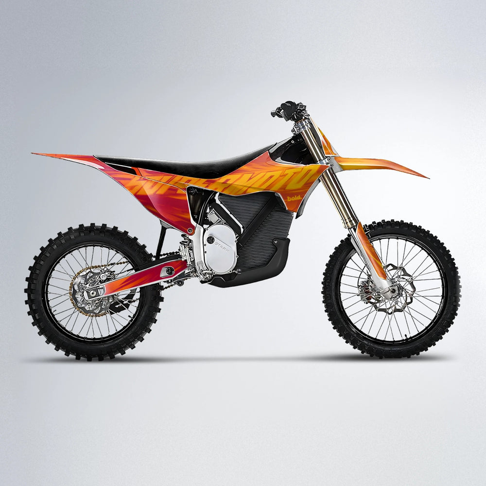 GEBEL V5 Stark Varg MX motocross graphics kit in Red & Orange