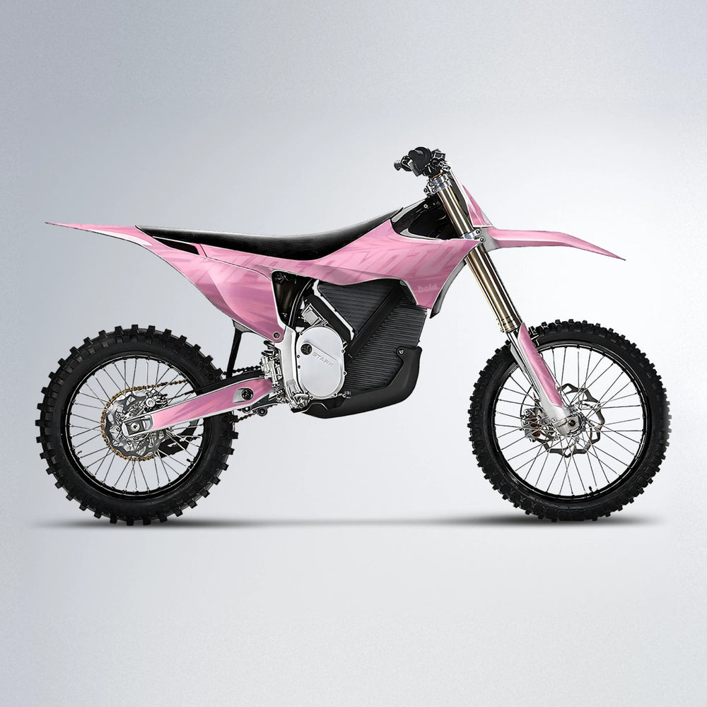 GEBEL V5 Stark Varg MX motocross graphics kit in Sakura Pink