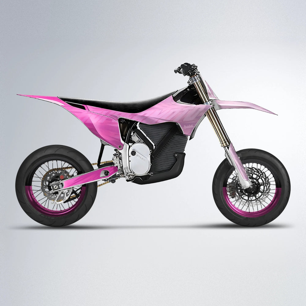 GEBEL V5 Stark Varg SM supermoto graphics kit in Flamingo