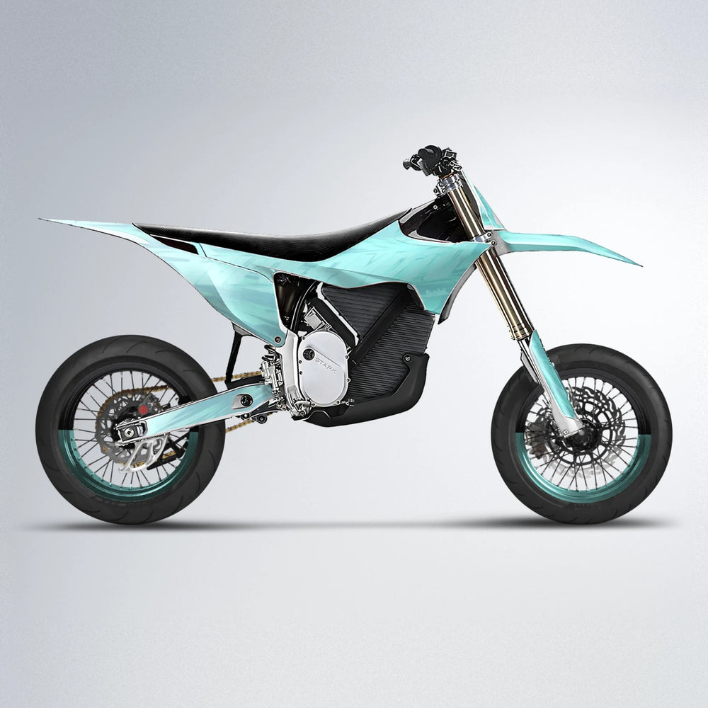 GEBEL V5 Stark Varg SM supermoto graphics kit in Mint