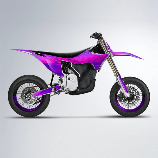 GEBEL V5 Stark Varg SM supermoto graphics kit in Purple