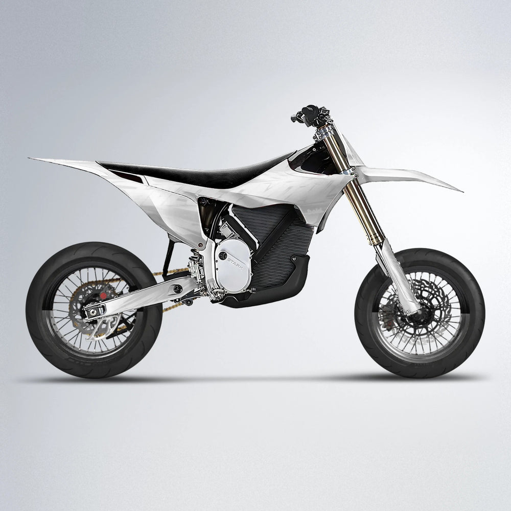 GEBEL V5 Stark Varg SM supermoto graphics kit in White