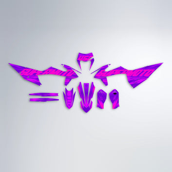 GEBEL V5 graphics kit parts layout in Purple