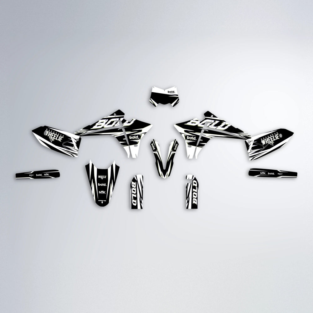GLITCH Fantic graphics kit parts layout in Olive