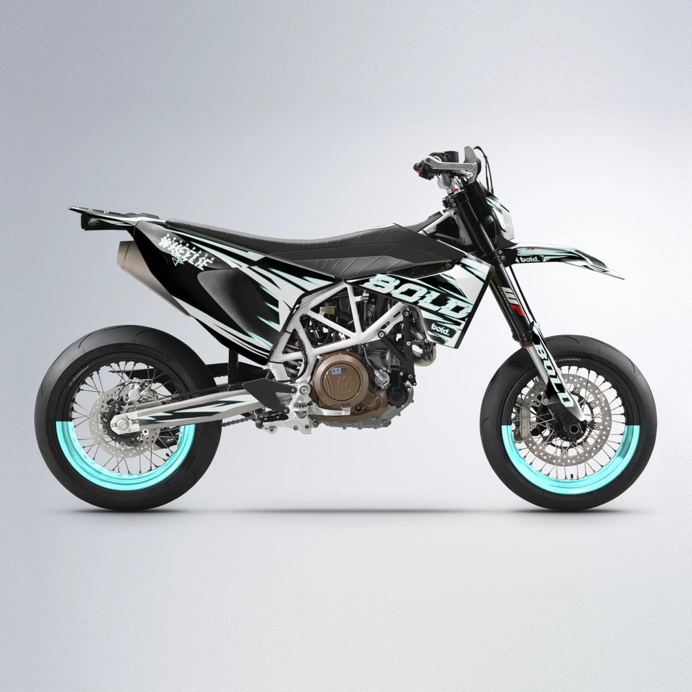 GLITCH Husqvarna 701 supermoto graphics kit in Mint