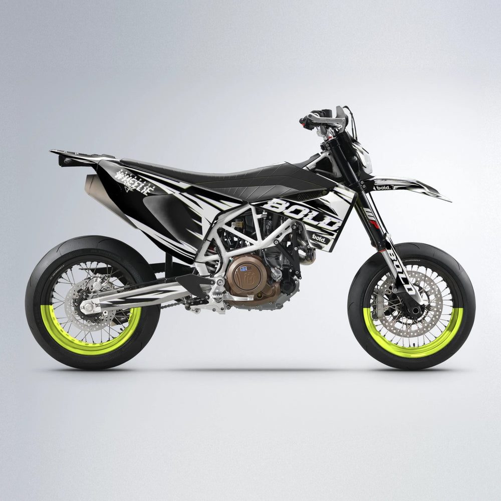 GLITCH Husqvarna 701 supermoto graphics kit in Olive