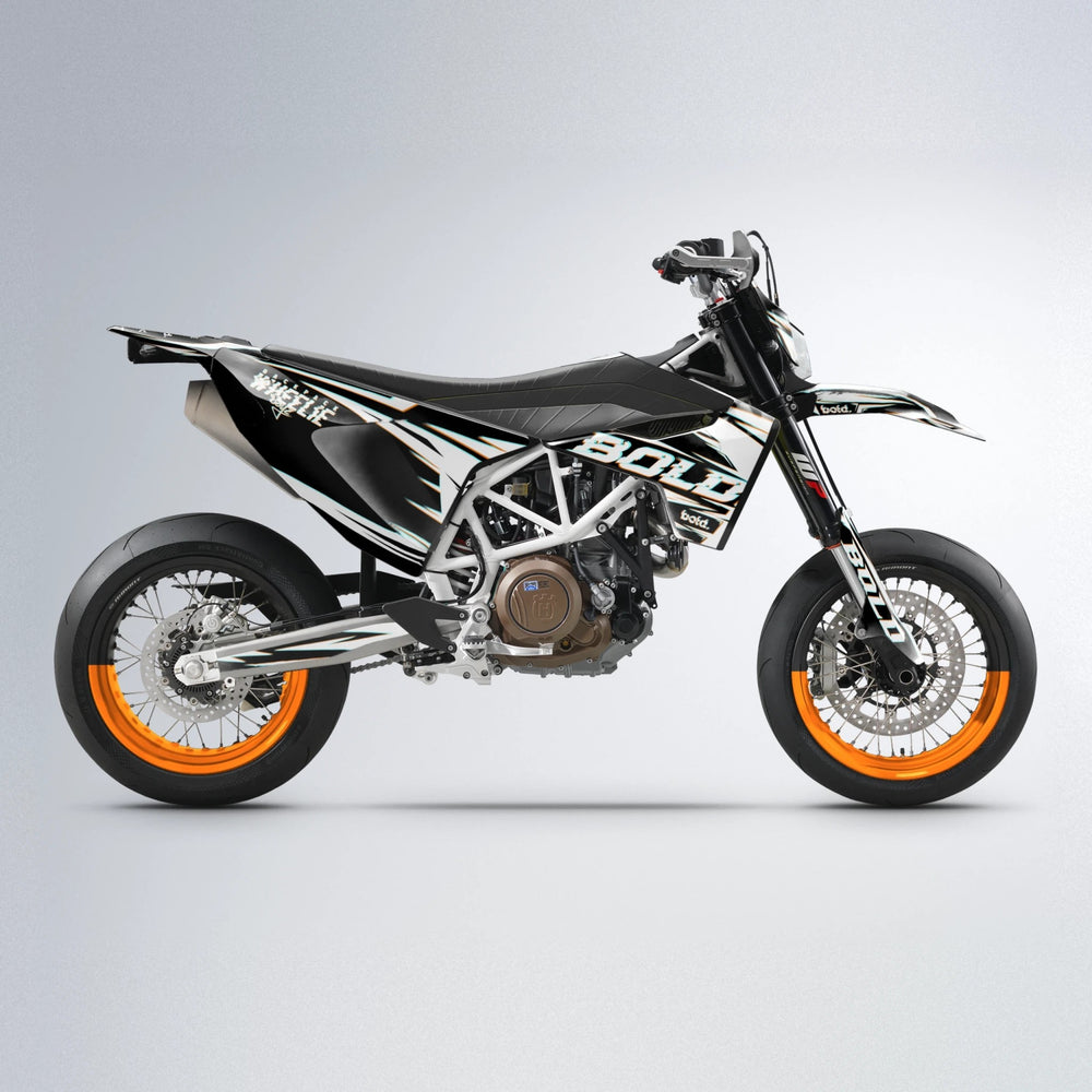 GLITCH Husqvarna 701 supermoto graphics kit in Orange