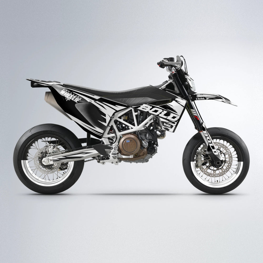 GLITCH Husqvarna 701 supermoto graphics kit in White