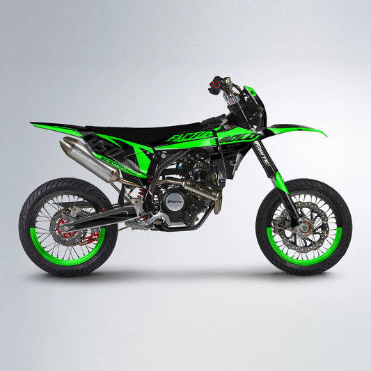 GLOBBY Fantic supermoto graphics kit in Green