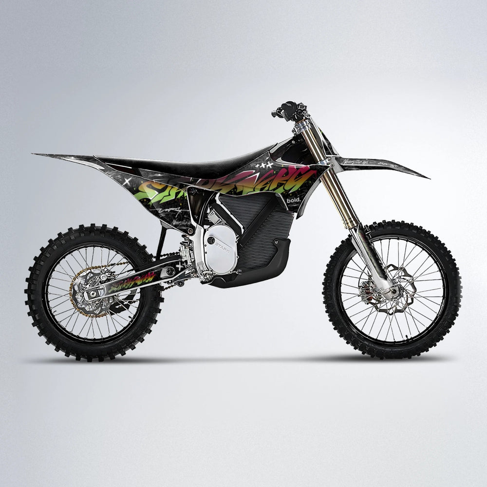 GRAFFITI Stark Varg MX motocross graphics kit in Black & Red
