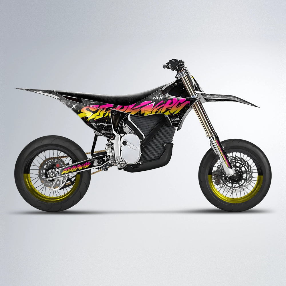 GRAFFITI Stark Varg SM supermoto graphics kit in Pink